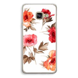 CaseCompany Roosjes: Samsung Galaxy A3 (2016) Transparant Hoesje