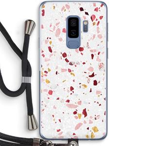 CaseCompany Terrazzo N°9: Samsung Galaxy S9 Plus Transparant Hoesje met koord