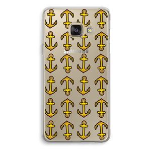 CaseCompany Musketon Anchor: Samsung Galaxy A3 (2016) Transparant Hoesje