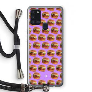 CaseCompany Giants: Samsung Galaxy A21s Transparant Hoesje met koord