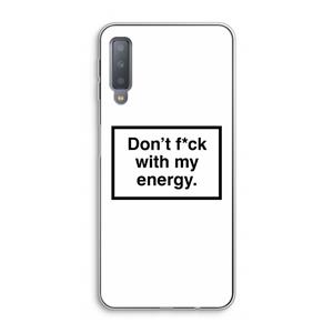 CaseCompany My energy: Samsung Galaxy A7 (2018) Transparant Hoesje