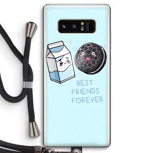CaseCompany Best Friend Forever: Samsung Galaxy Note 8 Transparant Hoesje met koord