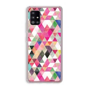 CaseCompany Gekleurde driehoekjes: Samsung Galaxy A51 5G Transparant Hoesje