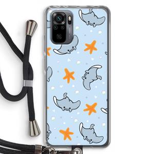 CaseCompany Manta: Xiaomi Redmi Note 10 Pro Transparant Hoesje met koord