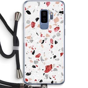 CaseCompany Terrazzo N°12: Samsung Galaxy S9 Plus Transparant Hoesje met koord