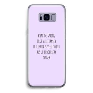 CaseCompany Sprong: Samsung Galaxy S8 Transparant Hoesje