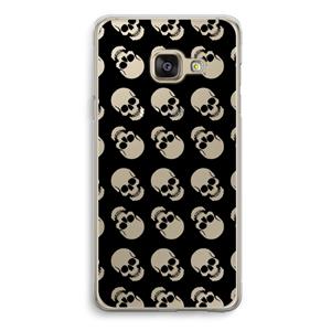 CaseCompany Musketon Skulls: Samsung Galaxy A3 (2016) Transparant Hoesje