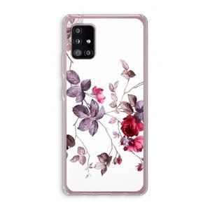 CaseCompany Mooie bloemen: Samsung Galaxy A51 5G Transparant Hoesje
