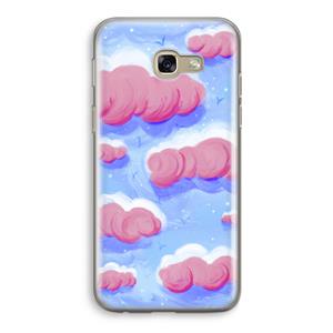 CaseCompany Roze wolken met vogels: Samsung Galaxy A5 (2017) Transparant Hoesje