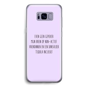CaseCompany Tequila: Samsung Galaxy S8 Transparant Hoesje