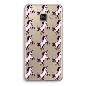 CaseCompany Musketon Unicorn: Samsung Galaxy A3 (2016) Transparant Hoesje