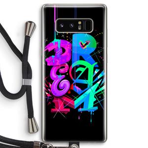 CaseCompany Dream: Samsung Galaxy Note 8 Transparant Hoesje met koord