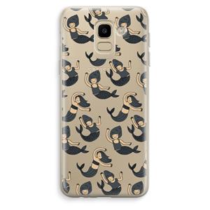 CaseCompany Zeemeermin: Samsung Galaxy J6 (2018) Transparant Hoesje