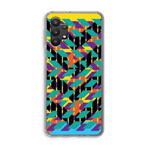 CaseCompany Skew Bee 1: Samsung Galaxy A32 5G Transparant Hoesje