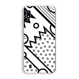CaseCompany Pop Art #4: Samsung Galaxy A10 Transparant Hoesje