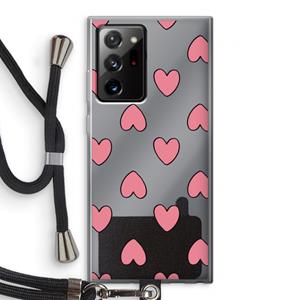CaseCompany Ondersteboven verliefd: Samsung Galaxy Note 20 Ultra / Note 20 Ultra 5G Transparant Hoesje met koord