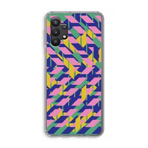 CaseCompany Skew Blush 1: Samsung Galaxy A32 5G Transparant Hoesje
