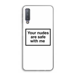 CaseCompany Safe with me: Samsung Galaxy A7 (2018) Transparant Hoesje