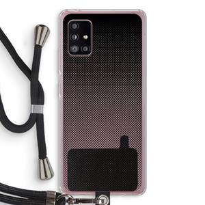 CaseCompany Musketon Halftone: Samsung Galaxy A51 5G Transparant Hoesje met koord