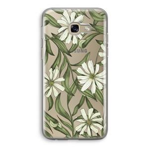 CaseCompany Wit bloemenpatroon: Samsung Galaxy A5 (2017) Transparant Hoesje