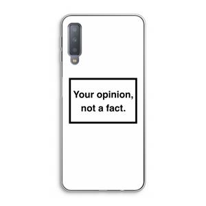 CaseCompany Your opinion: Samsung Galaxy A7 (2018) Transparant Hoesje