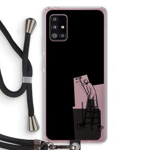 CaseCompany Musketon Painter: Samsung Galaxy A51 5G Transparant Hoesje met koord