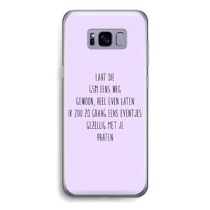 CaseCompany GSM: Samsung Galaxy S8 Transparant Hoesje