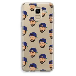 CaseCompany Drake Away: Samsung Galaxy J6 (2018) Transparant Hoesje