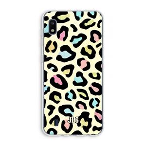CaseCompany Leopard pattern: Samsung Galaxy A10 Transparant Hoesje
