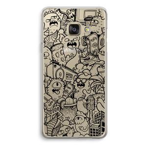 CaseCompany Vexx Black City : Samsung Galaxy A3 (2016) Transparant Hoesje
