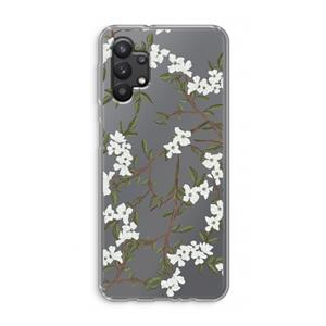 CaseCompany Blossoming spring: Samsung Galaxy A32 5G Transparant Hoesje