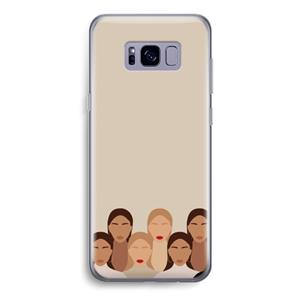 CaseCompany Girls girls girls: Samsung Galaxy S8 Transparant Hoesje