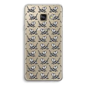 CaseCompany Zwarte poes: Samsung Galaxy A3 (2016) Transparant Hoesje