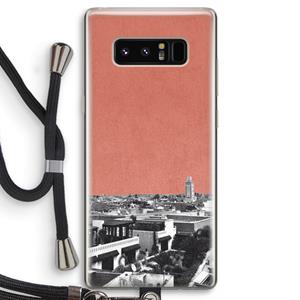 CaseCompany Marrakech Skyline : Samsung Galaxy Note 8 Transparant Hoesje met koord