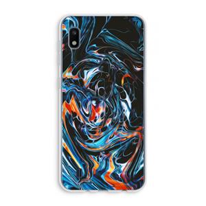 CaseCompany Black Unicorn: Samsung Galaxy A10 Transparant Hoesje