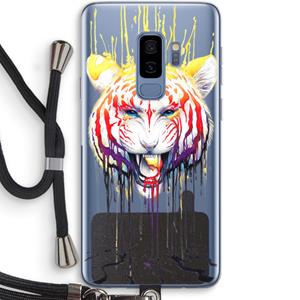 CaseCompany Fading: Samsung Galaxy S9 Plus Transparant Hoesje met koord