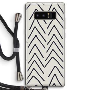 CaseCompany Marrakech Arrows: Samsung Galaxy Note 8 Transparant Hoesje met koord