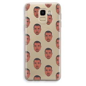 CaseCompany Kanye Call Me℃: Samsung Galaxy J6 (2018) Transparant Hoesje