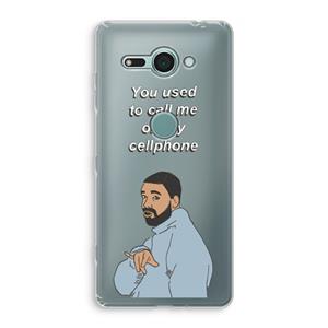 CaseCompany Hotline bling: Sony Xperia XZ2 Compact Transparant Hoesje