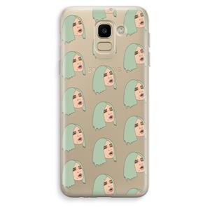 CaseCompany King Kylie: Samsung Galaxy J6 (2018) Transparant Hoesje