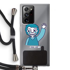CaseCompany Zwaai: Samsung Galaxy Note 20 Ultra / Note 20 Ultra 5G Transparant Hoesje met koord