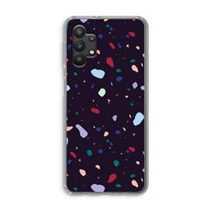 CaseCompany Dark Rounded Terrazzo: Samsung Galaxy A32 5G Transparant Hoesje