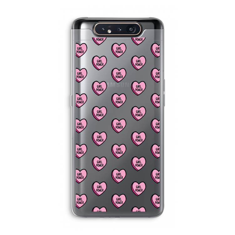 CaseCompany GIRL POWER: Samsung Galaxy A80 Transparant Hoesje