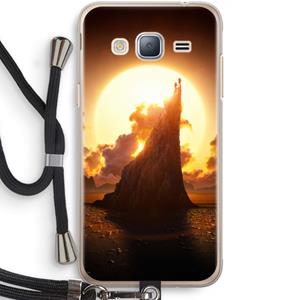 CaseCompany Children of the Sun: Samsung Galaxy J3 (2016) Transparant Hoesje met koord