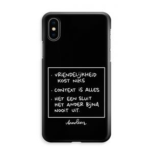 CaseCompany Mijn Motto's: iPhone XS Max Volledig Geprint Hoesje