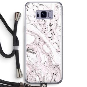CaseCompany Mengelmoes: Samsung Galaxy S8 Plus Transparant Hoesje met koord