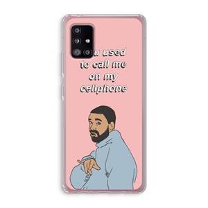 CaseCompany Hotline bling: Samsung Galaxy A51 5G Transparant Hoesje