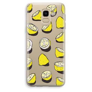 CaseCompany When Life Gives You Lemons...: Samsung Galaxy J6 (2018) Transparant Hoesje