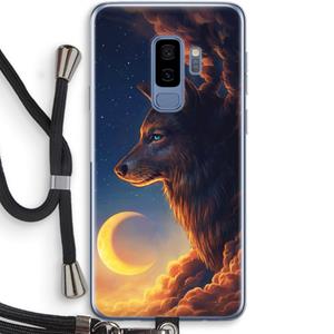 CaseCompany Night Guardian: Samsung Galaxy S9 Plus Transparant Hoesje met koord