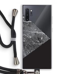 CaseCompany Combinatie marmer: Samsung Galaxy Note 10 Plus Transparant Hoesje met koord